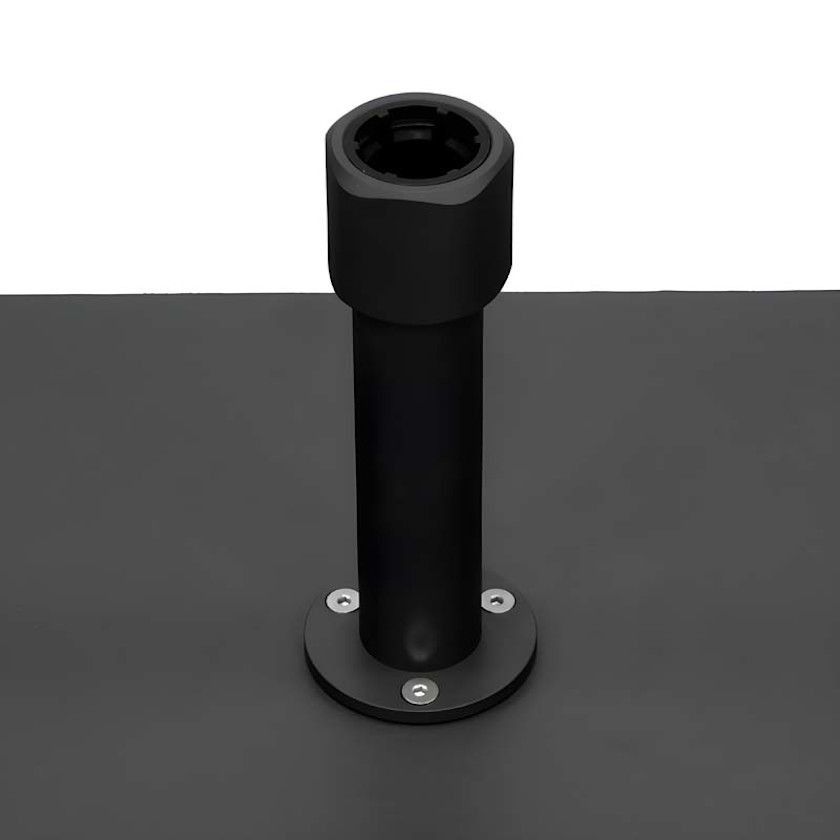 Low Profile Square Umbrella Base - White, 50 lbs.,White