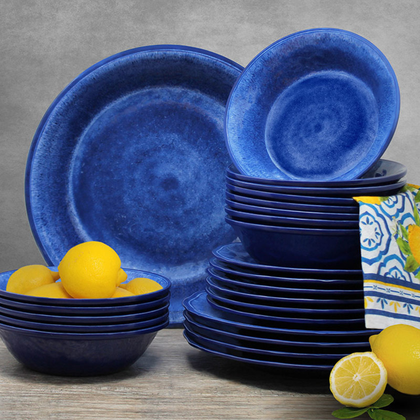 Campania Melamine 4-Piece Dinnerware Sets