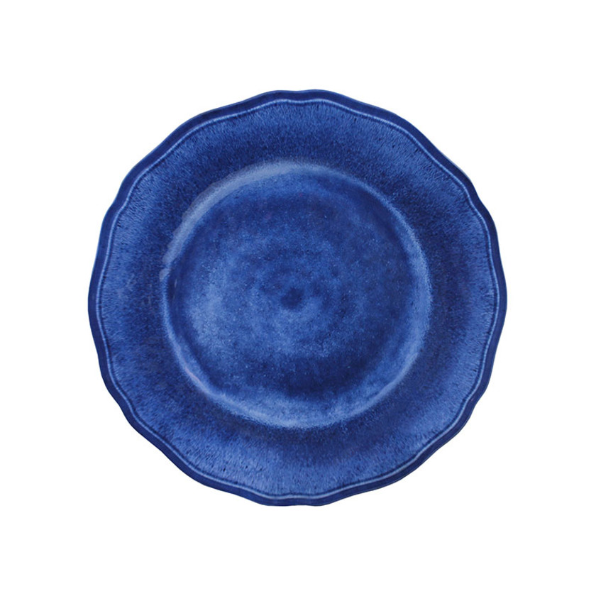 Campania Melamine Salad Plates, Set of 4 - Blue,Blue