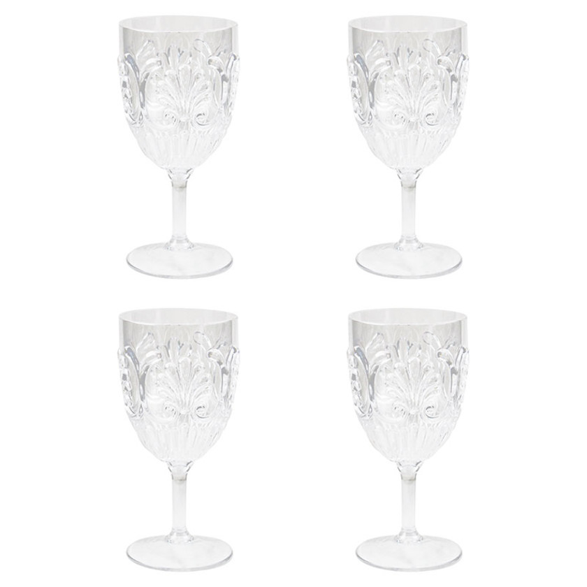 Jewel Wine Glasses, Set of 4