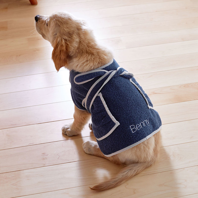 Wearable Pet Towel,Navy