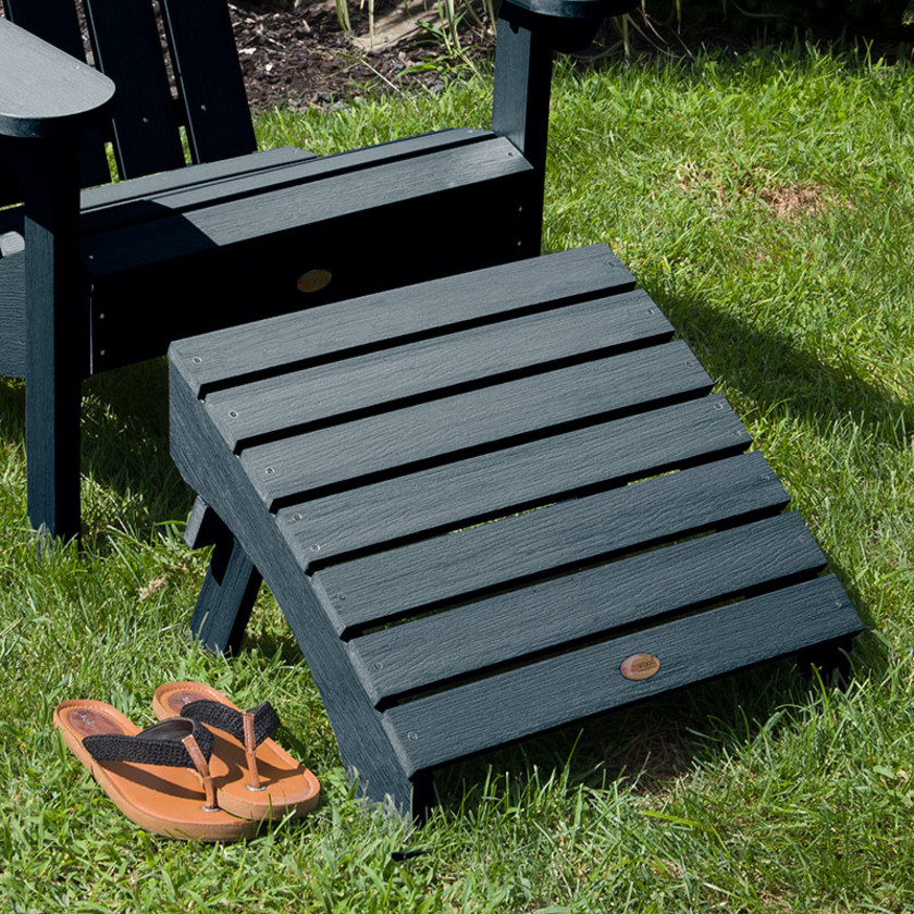 Adirondack Folding Ottoman -  Navy,Navy
