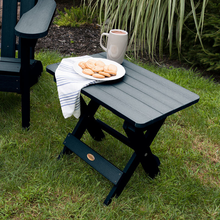 Adirondack Folding Side Table -  Navy,Navy