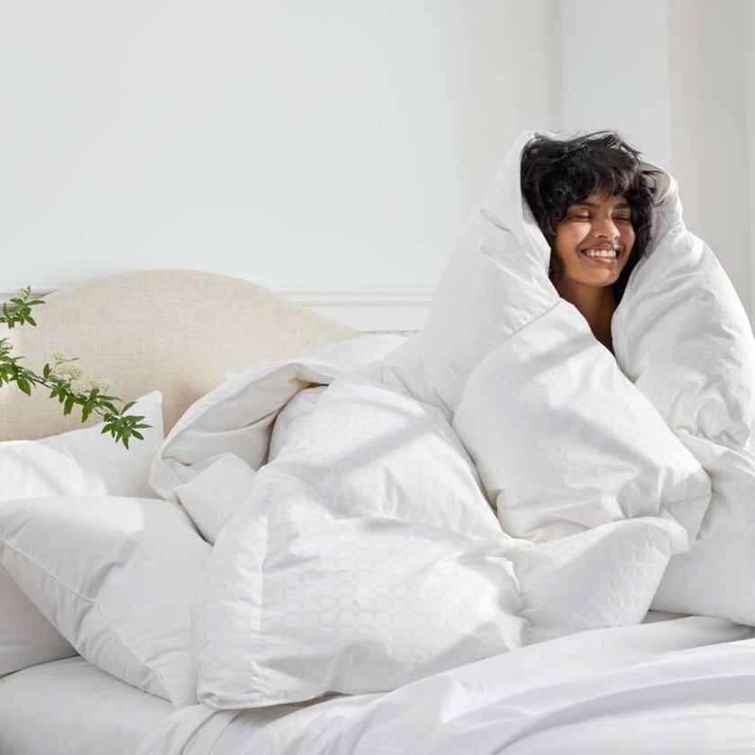 Luxe Royal Down Light Warmth Comforter - White, Twin/Twin XL,White