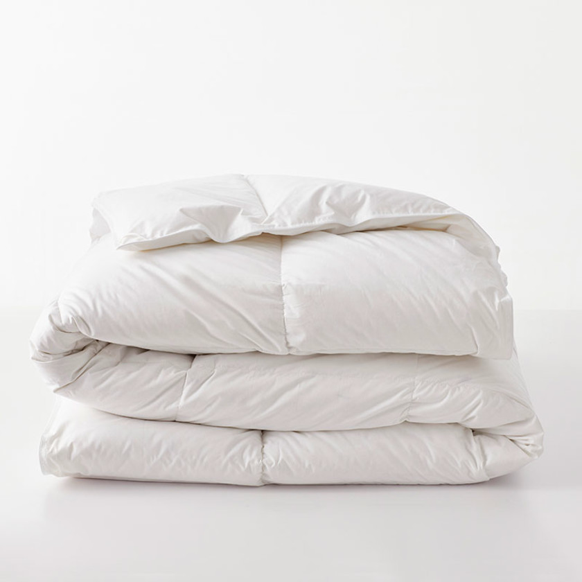 Premium Organic Cotton, Down Light Warmth Comforter - White, Queen