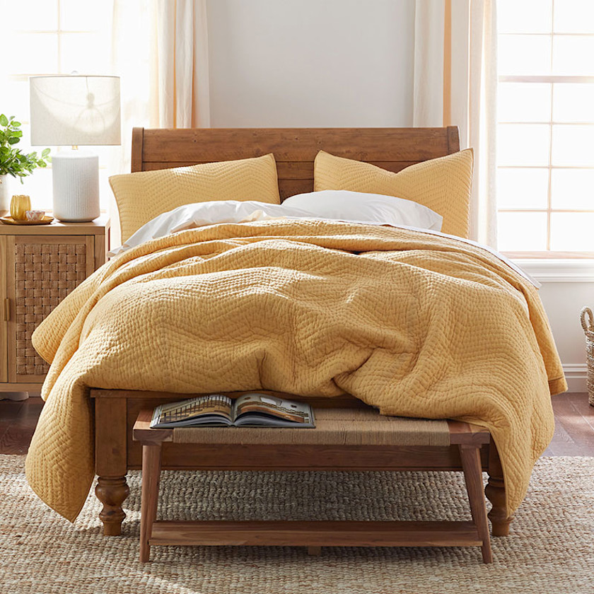 Voile Sham - Goldenstraw, Standard,Goldenstraw