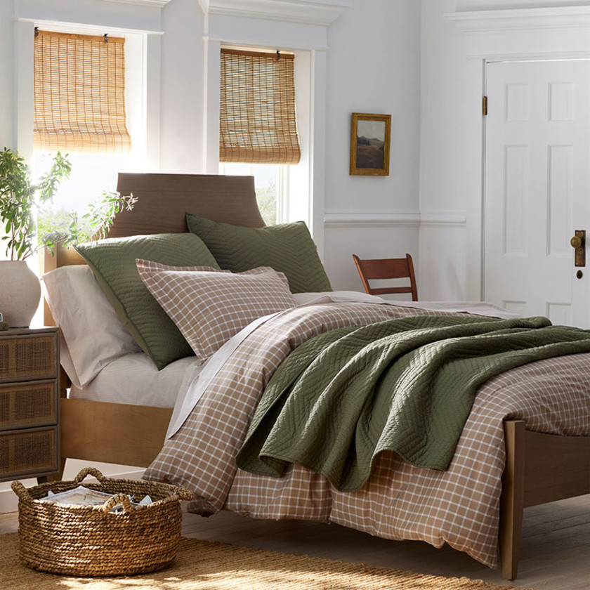 Voile Quilt - Dark Olive, Twin,Dark Olive