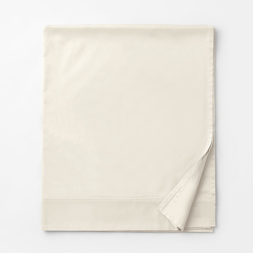 Classic Smooth Cotton Sateen Deep Pocket Flat Bed Sheet