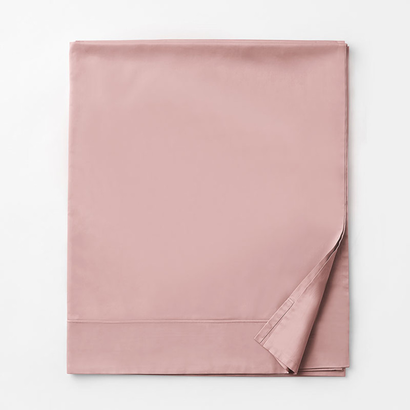 Classic Smooth Cotton Sateen Deep Pocket Flat Bed Sheet