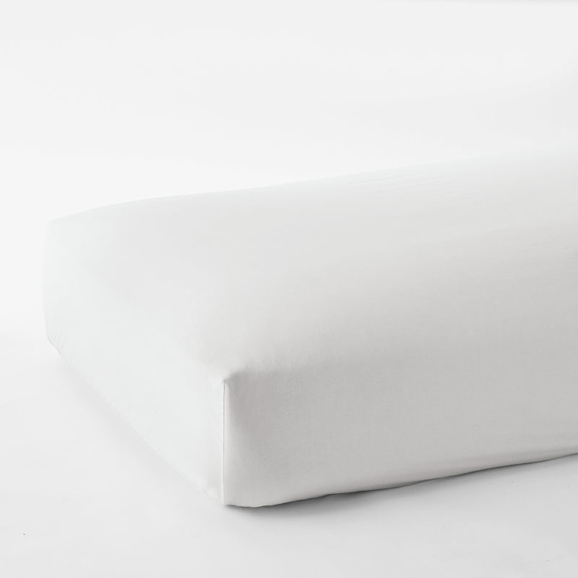 Premium Smooth Organic Cotton Sateen Fitted Bed Sheet
