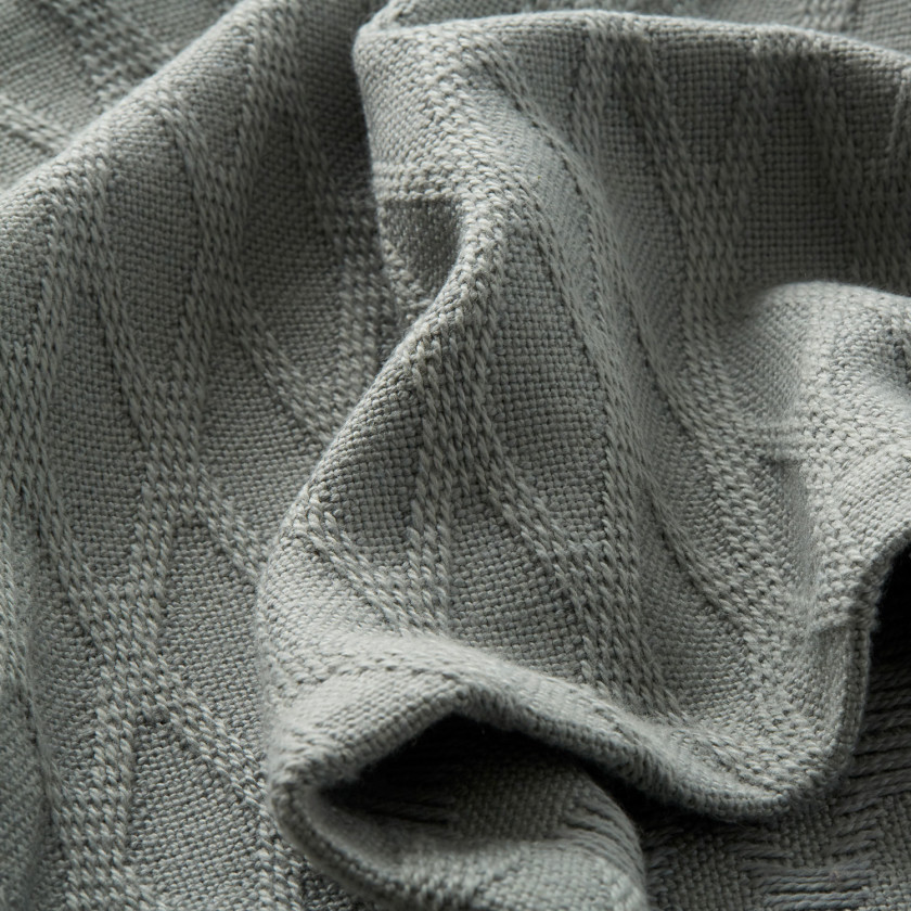 Cotton Bamboo Throw - Gray,Gray