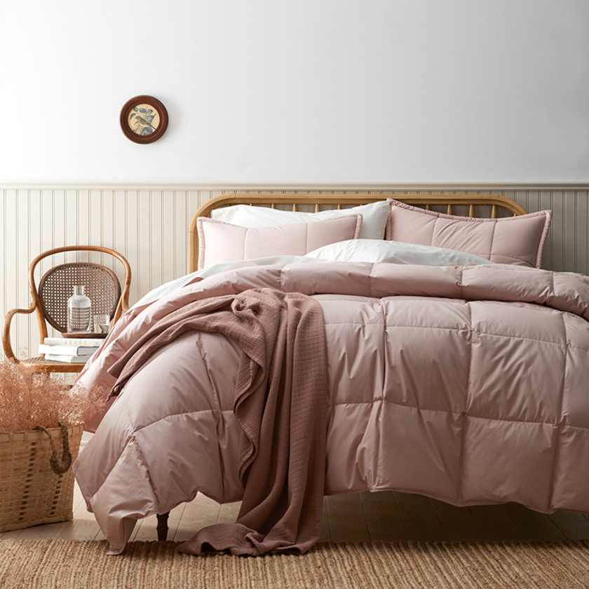 Premium Down Light Warmth Comforter - Blush, Twin XL