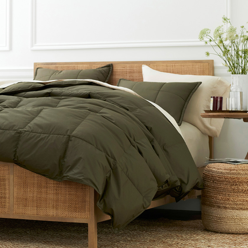 Premium LoftAIRE™ Down Alternative Light Warmth Comforter - Dark Olive, Twin XL