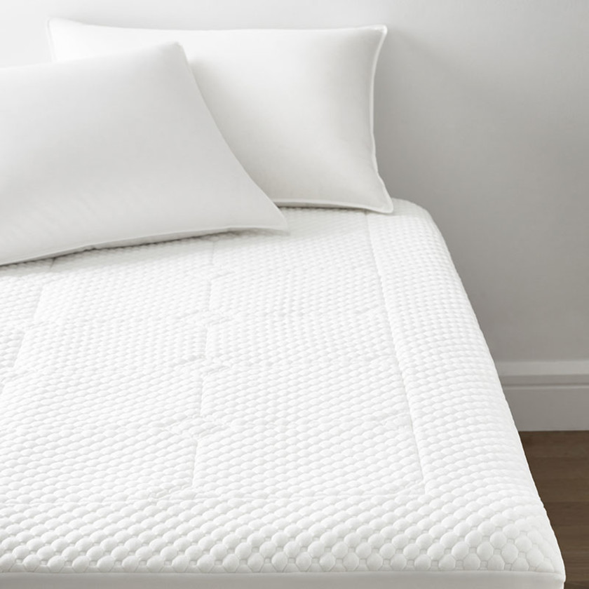 Comfort Cushion Quilted Memory Foam Mattress Pad - White, Twin,White