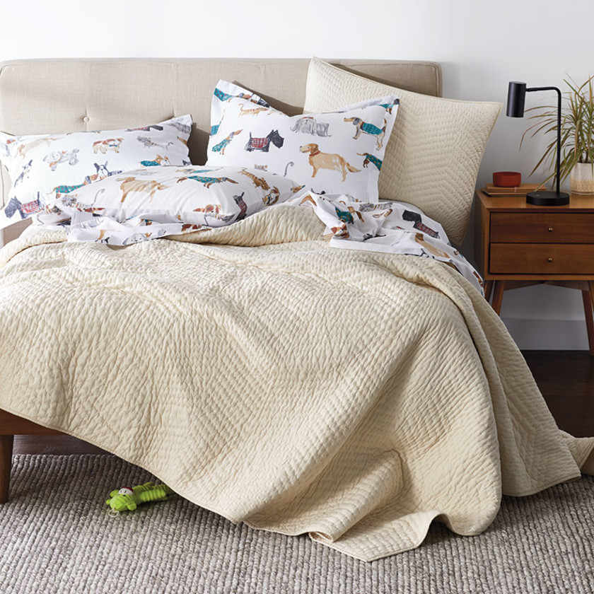 Voile Sham - Buff, Standard,Buff