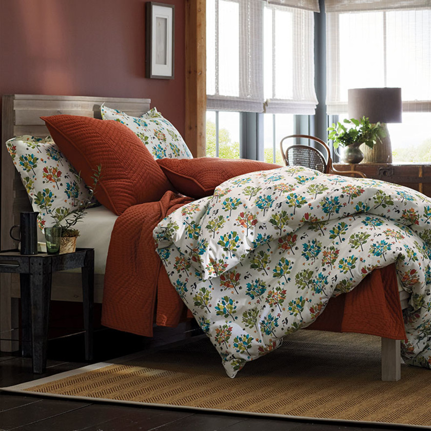 Voile Sham - Flame, Euro,Flame