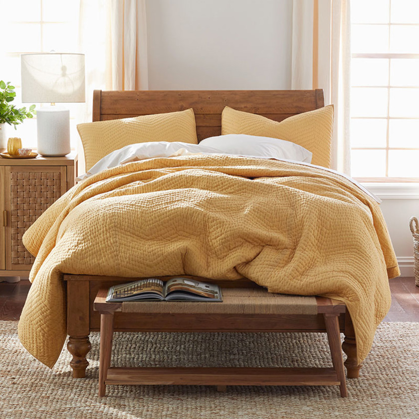 Voile Sham - Goldenstraw, Standard,Goldenstraw