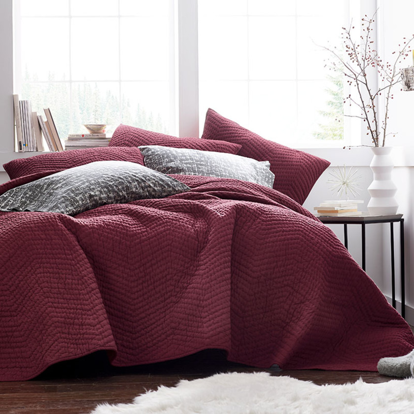 Voile Sham - Merlot, Euro,Merlot