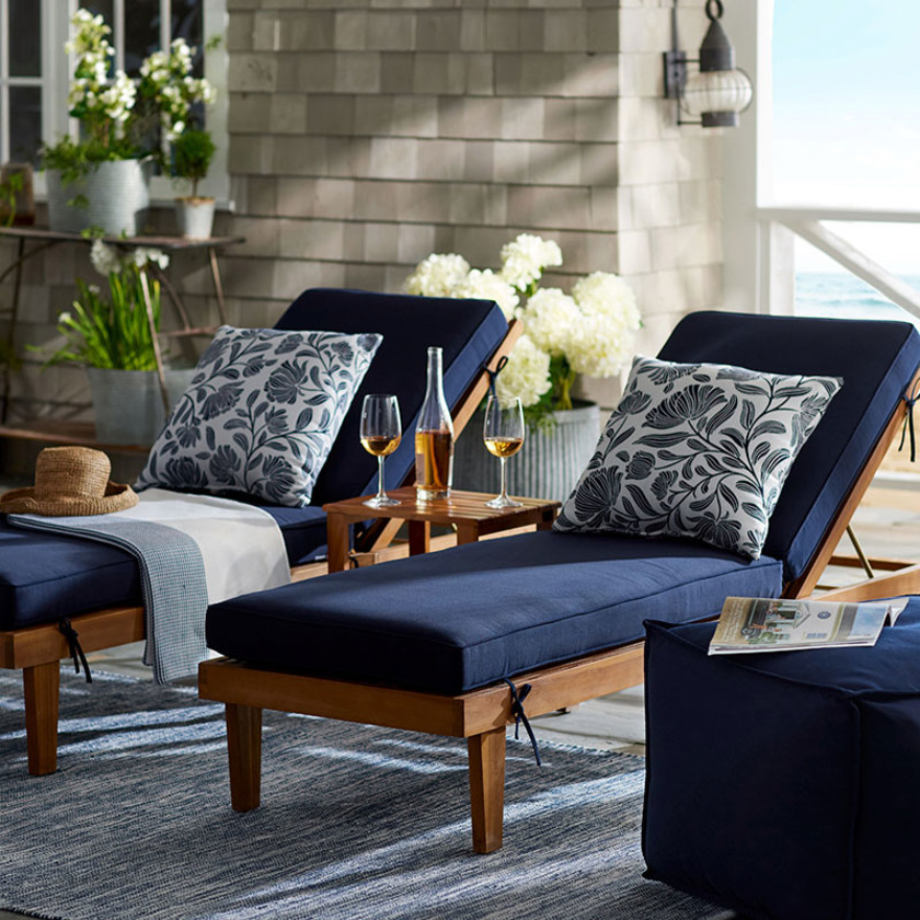 Indoor/Outdoor Square Pouf - Taupe,Taupe