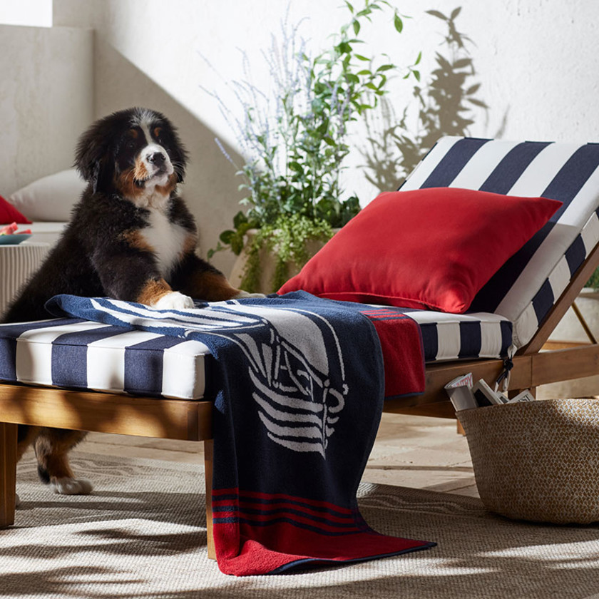 Chaise Lounge Cushion - Cabana Classic, Standard,Cabana Classic
