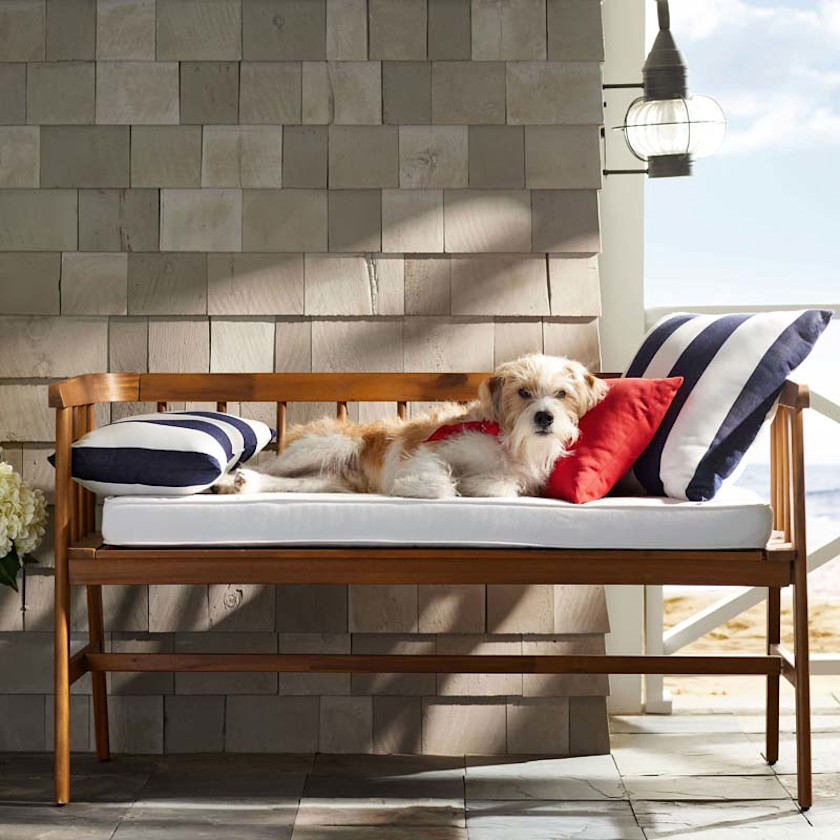 Bench Cushion - Silver,Silver