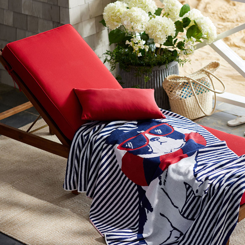 Chaise Lounge Cushion - Jockey Red, Standard,Jockey Red