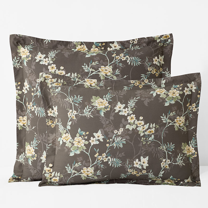 Charming Floral Garment Washed Cotton Percale Reversible Sham