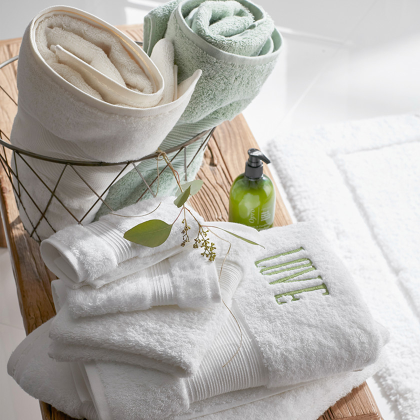 Regal Egyptian Cotton Washcloths, Set of 2 - Ivory,Ivory