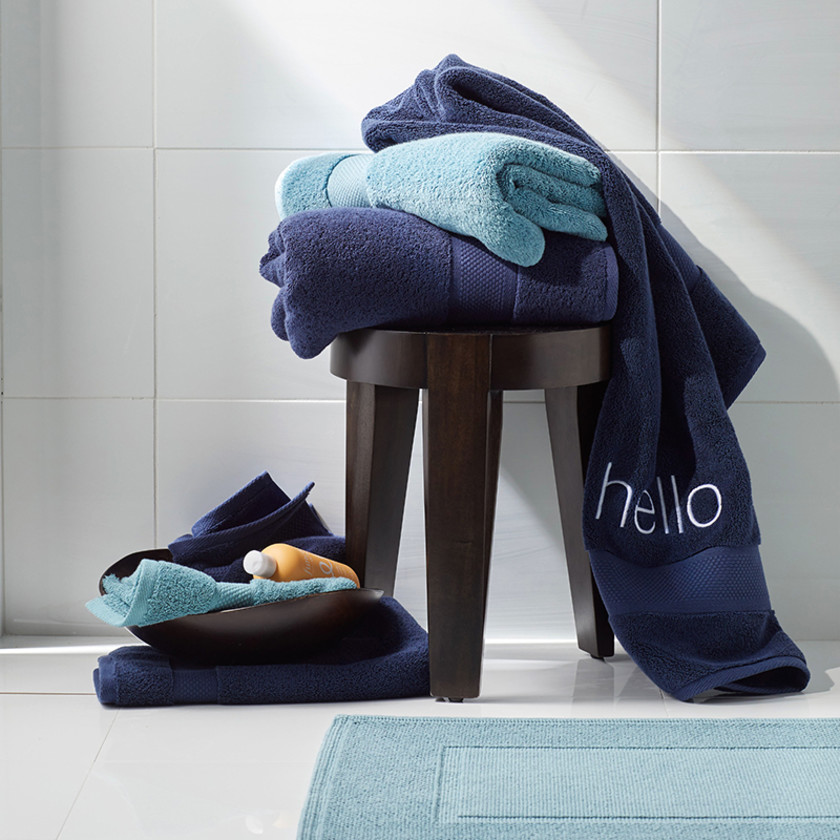 Sterling Supima® Cotton Hand Towel - Indigo,Indigo