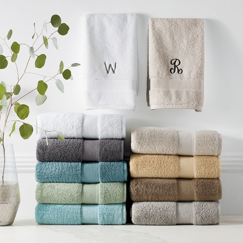 Sterling Supima® Cotton Hand Towel - Aqua Haze,Aqua Haze