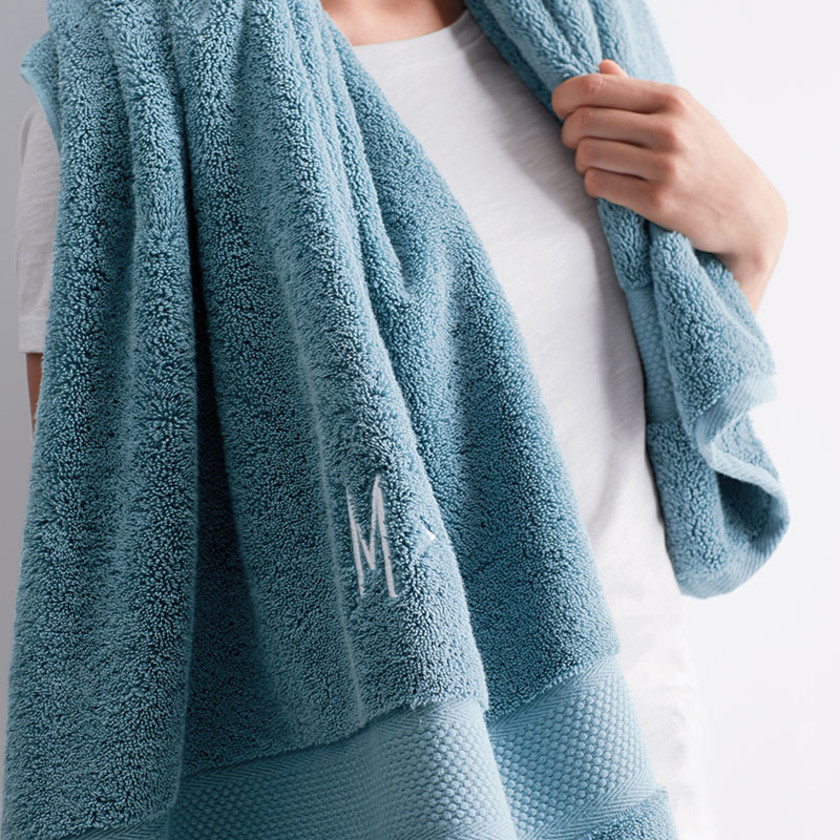 Sterling Supima® Cotton Hand Towel - Shore Blue,Shore Blue