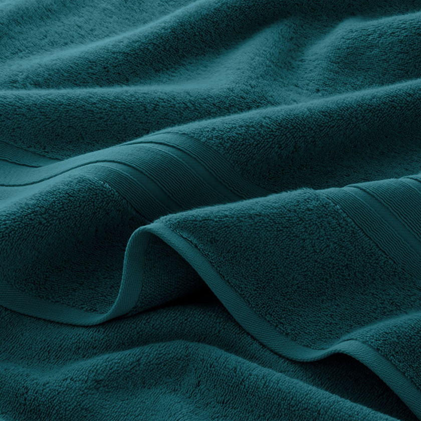 Turkish Cotton 4-Piece Bath & Hand Towel Set - Deep Teal,Deep Teal