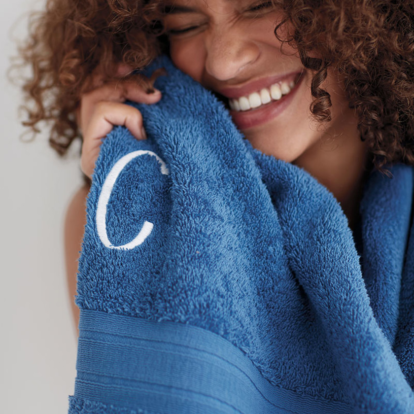 Turkish Cotton 6-Piece Washcloth Set - Sapphire,Sapphire