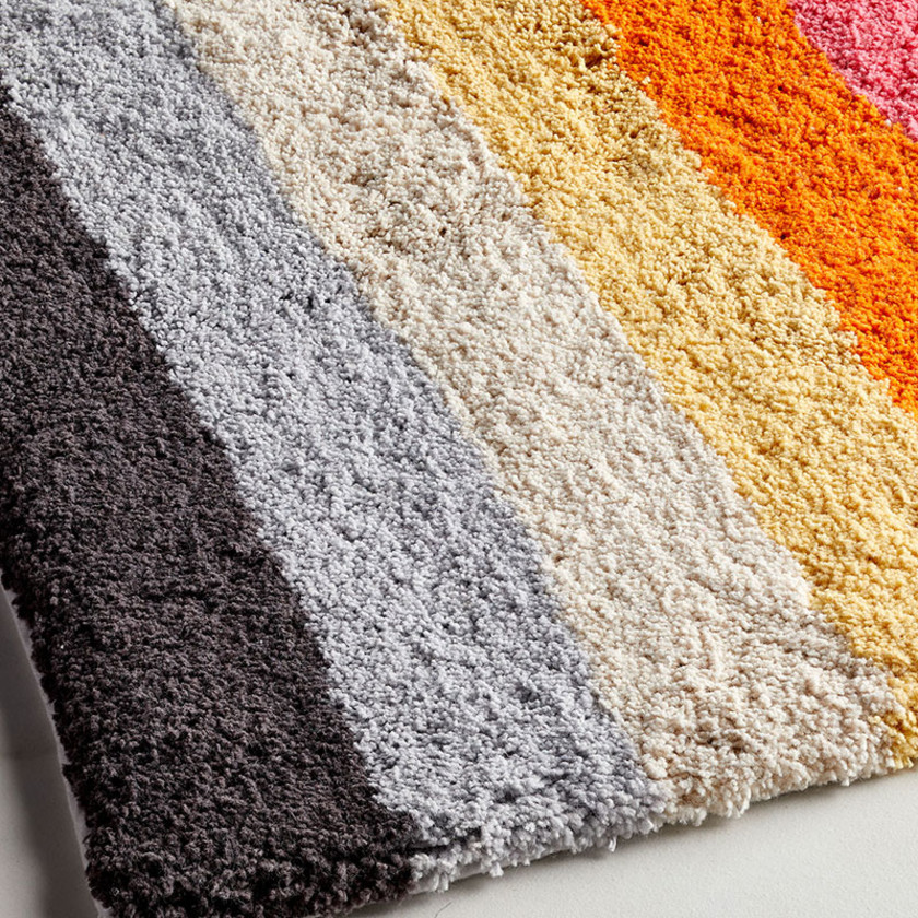 Color Bar Bath Rug - Multi,Multi
