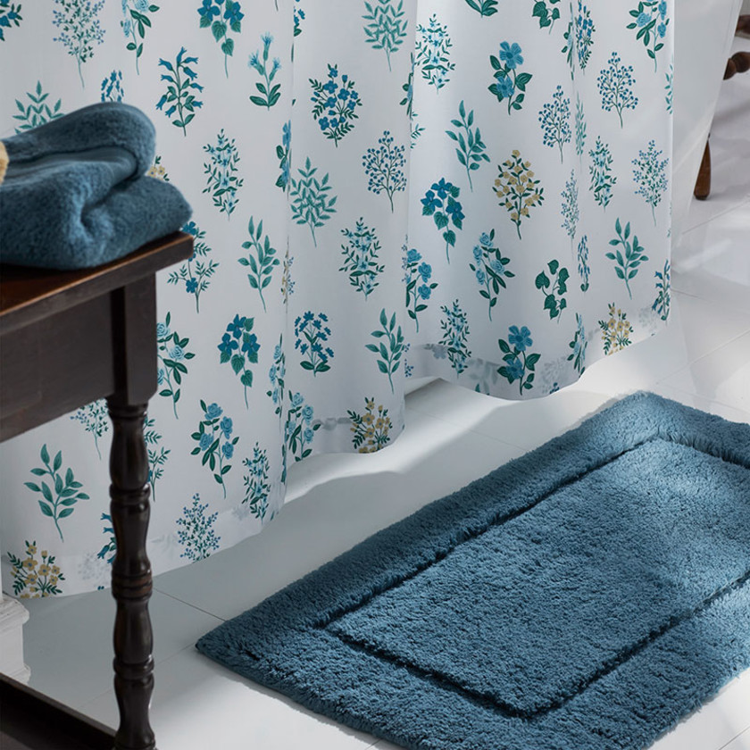 Regal Cotton Bath Rug - Ocean Blue, 17 in. x 24 in.,Ocean Blue