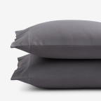 Classic Ultra-Cozy Cotton Flannel Pillowcase Set - Stone Gray, Standard