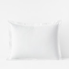 Luxe Ultra-Cozy Cotton Velvet Flannel Sham White, Standard
