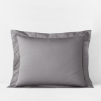 Premium Smooth Supima® Cotton Wrinkle-Free Sateen Sham - Silver, Standard