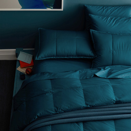 Premium Down Ultra Warmth Comforter - Teal Blue, Queen