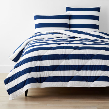 Awning Stripe Classic Soft Cotton Comforter