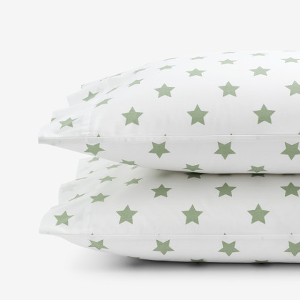 Stars Classic Cool Organic Cotton Percale Pillowcase Set