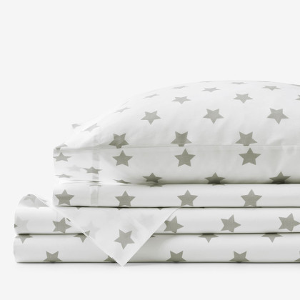 Stars Classic Cool Organic Cotton Percale Bed Sheet Set