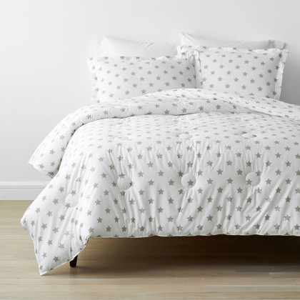Stars Classic Cool Organic Cotton Percale Comforter Set