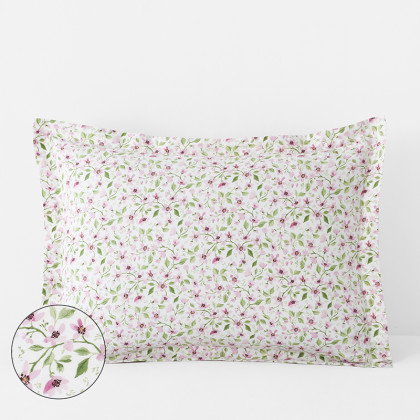 Lilah's Floral Classic Cool Organic Cotton Percale Sham