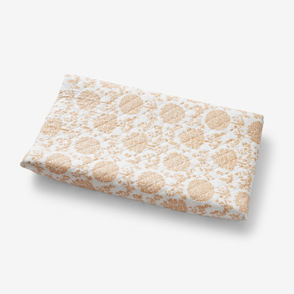 Wild Grove Classic Cool Organic Cotton Percale Quilted Changing Pad Cover - White