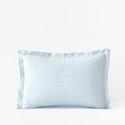 Ditsy Gingham Classic Cool Organic Cotton Percale Sham