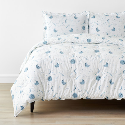Night Sky Classic Cool Organic Cotton Percale Comforter Set