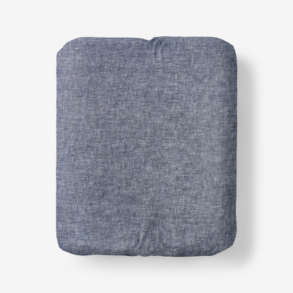Premium Breathable Relaxed Chambray Linen Fitted Sheet