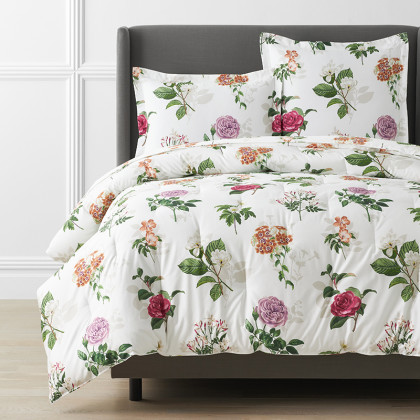 Cameilla Floral Premium Smooth Wrinkle-Free Sateen Comforter