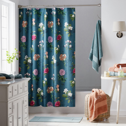 Cameilla Floral Premium Smooth Wrinkle-Free Sateen Shower Curtain